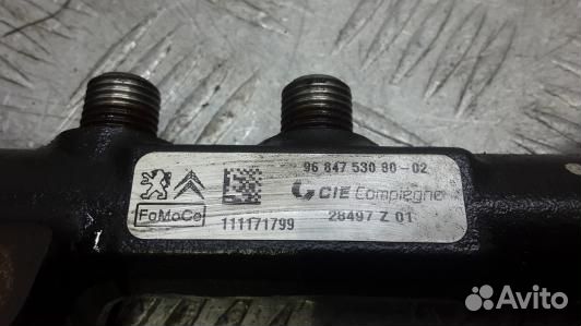 Топливная рампа peugeot 3008 (5OK35BB01)