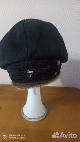 Кепка женская зимняя замшевая