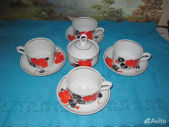 Чайная пара фарфор СССР