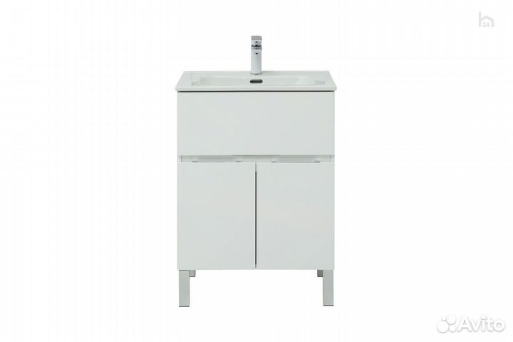 Тумба под раковину для ванной 60 (1 ящик) Алвита N