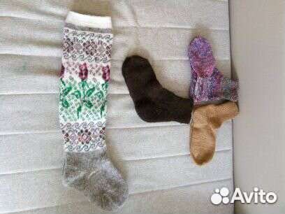 Носки, клубки, варежки шерсть