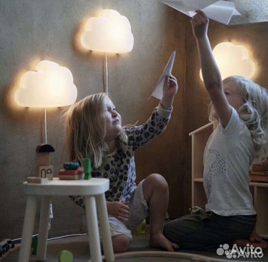 Икеа новый ночник светильник детский облачко