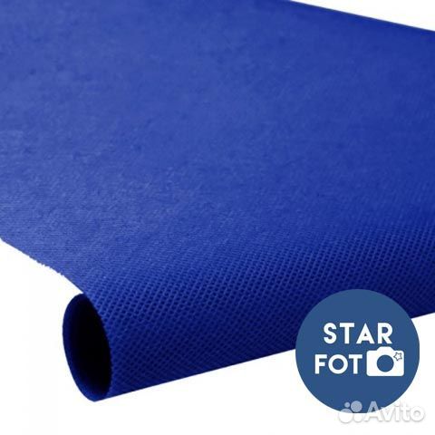Нетканый фон ультрамарин 1,6*5м на тубусе