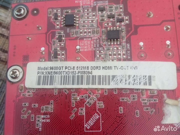 Видеокарта 9600gt 512мб 256бит