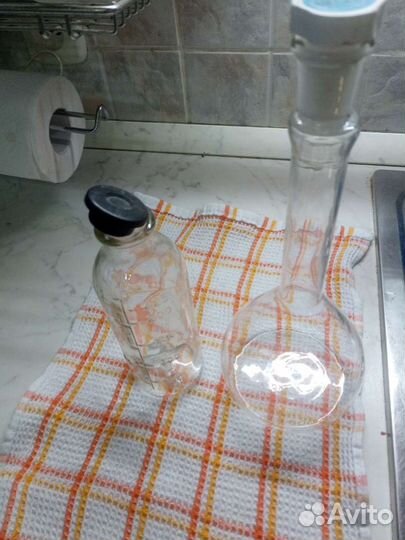 Колба и мерная бутылочка СССР