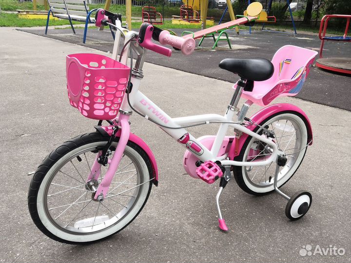 Детский велосипед btwin 16 от 4-5 до 6-7 лет