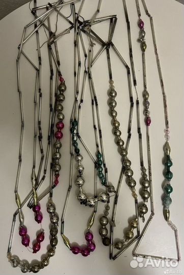 Елочные украшения. Бусы