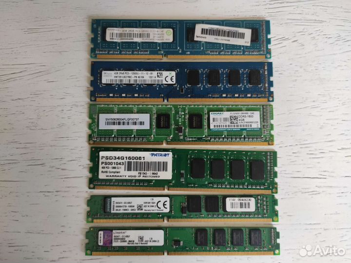 Оперативная память ddr3 4Gb Kingston Micron Hynix