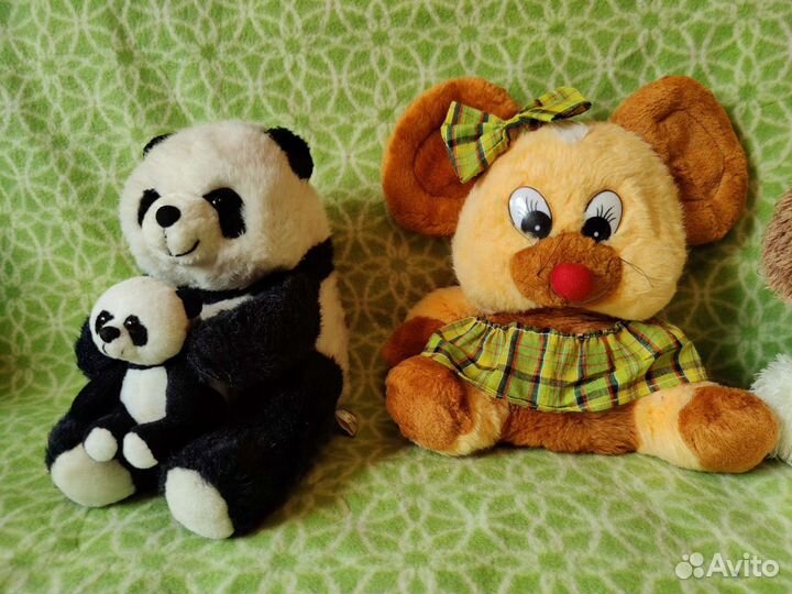 Разные мягкие плюшевые игрушки