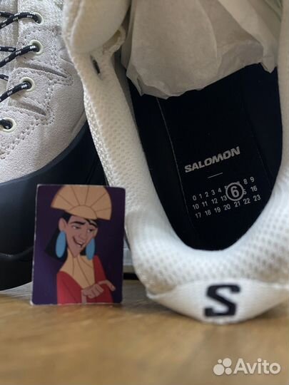 Кроссовки mm6 Maison margiela x Salomon светлые
