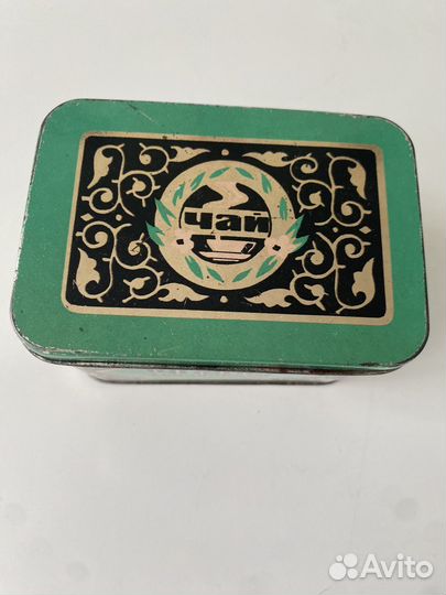 Антикварная коробочка из под чая СССР