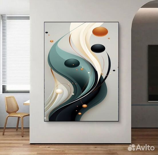 Интерьерная картина маслом абстракция Гармония