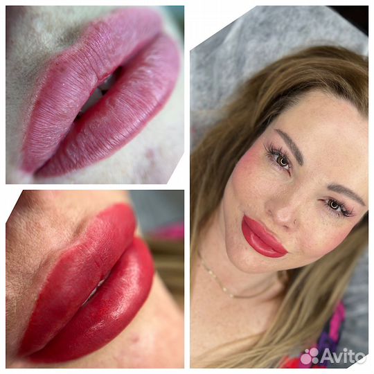 Перманентный макияж бровей, губ и межреснички