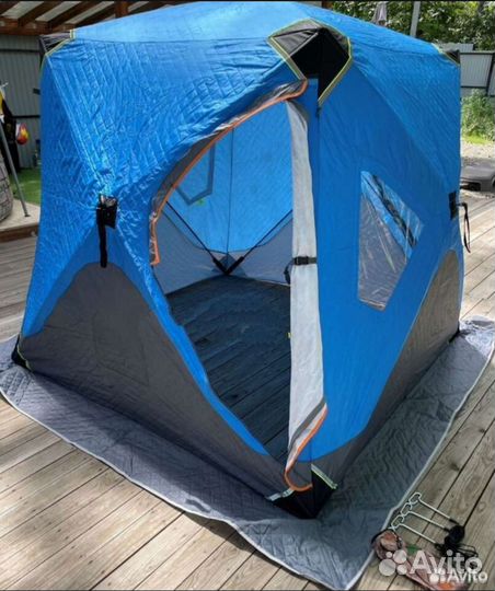 Палатка куб утепленная для зимней рыбалки