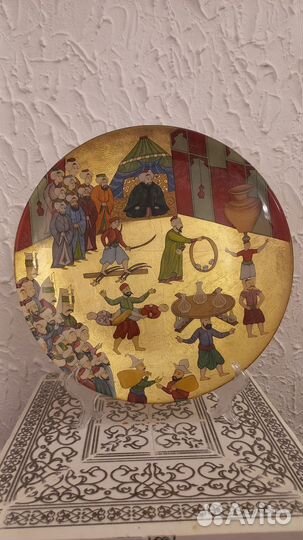 Золотая Стеклянная тарелка Deger Katan Hediyeler