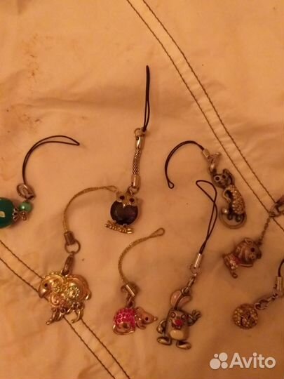 Подвески на телефон 8 штук