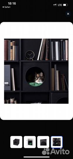Домик для кошки (кота) IKEA, вставка в стеллаж
