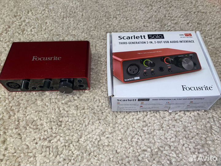 Внешняя звуковая карта focusrite scarlett solo