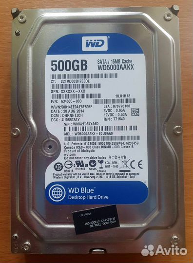 Жёсткие диски для компьютера HDD 3.5