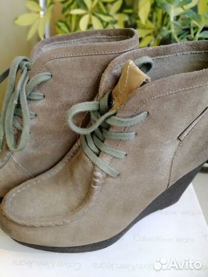 Calvin Klein 37 оригинал ботинки ботильоны натурал