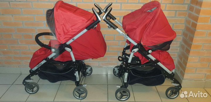 Коляска Пег перего Си Италия красные