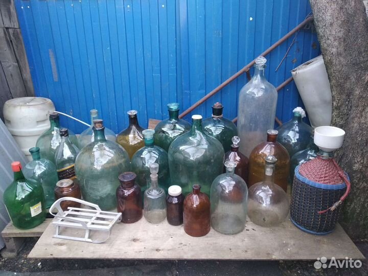 Бутыль стеклянная 20 литров, 10 литров, 3, 4, 5л