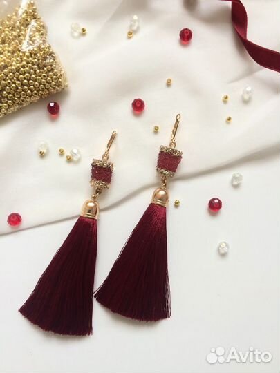 Серёжки кисточки