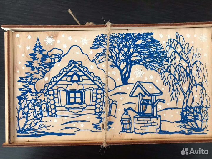 Коробка для новогоднего подарка