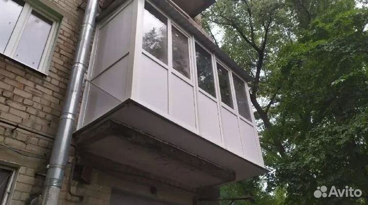 Остекление балконов. Балкон под ключ