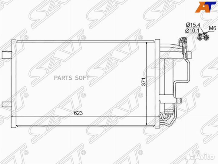 Конденсер mazda axela -13