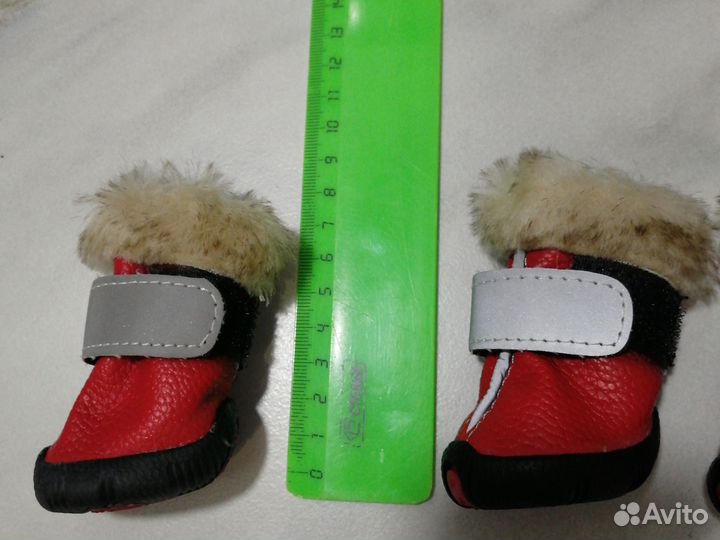 Сапожки зимние для собаки мелкой породы