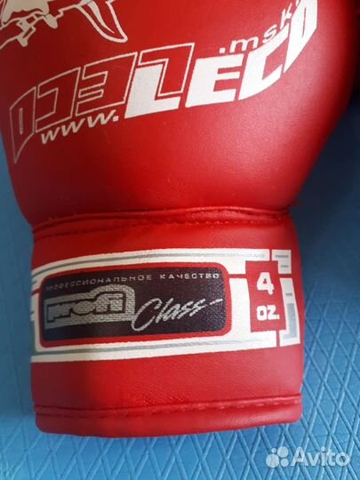 Перчатки боксерские 4 унц. для 3-6 лет Leco