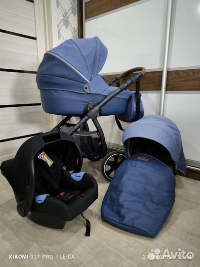 Коляска noordi 3(2) в 1, термолюлька, легкая