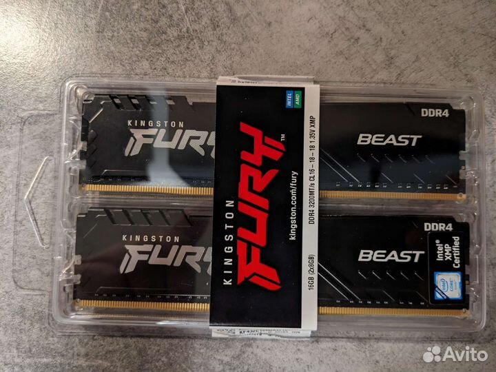 DDR4 Kingston fury Beast Black 2x8 (3200)