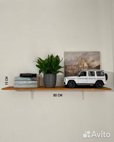 Деревянная полочка под маслом (80 см)