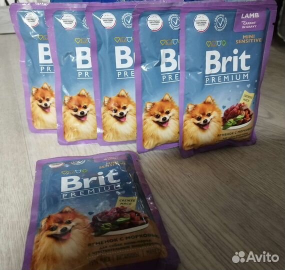 Влажный корм для собак Brit