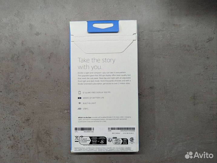 С подсветкой Amazon Kindle 2022 Denim New