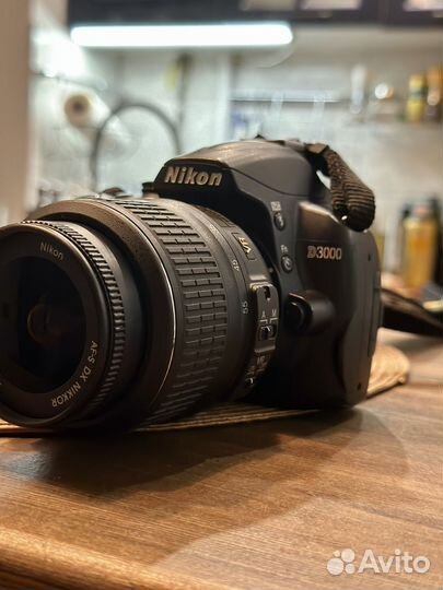 Фотоаппарат nikon d3000 + объектив(отдельный)