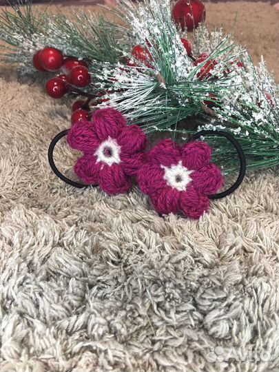 Резиночки для волос ручной работы