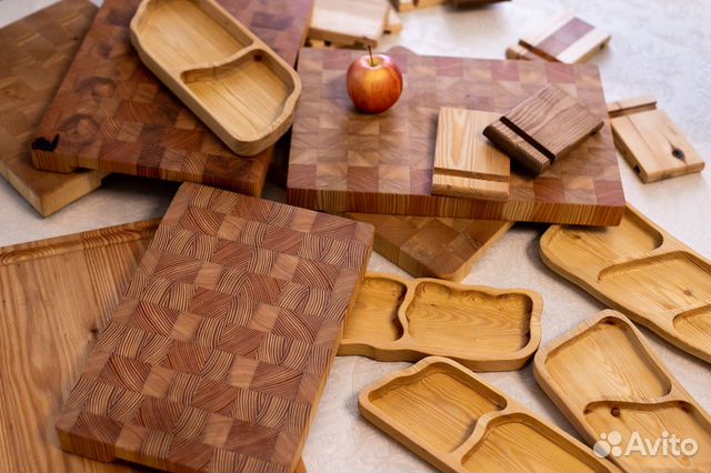 Доска разделочная для кухни деревянная