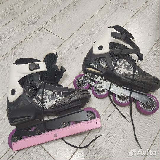Ролики oxelo, подрост, дет. с диодами-Rollerblade