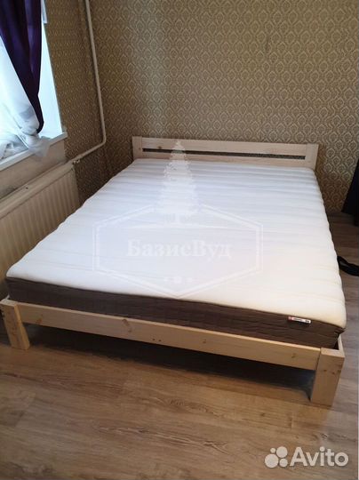 Кровать из массива / Кровать двуспальная / Кровать