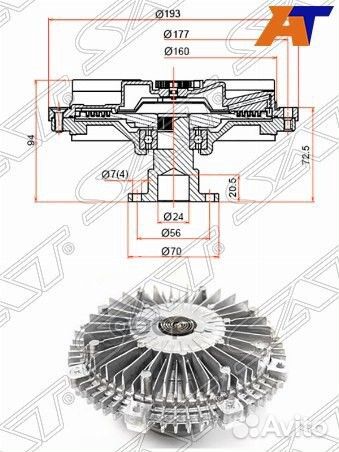 Вискомуфта mitsubishi L200 05/pajero/montero S
