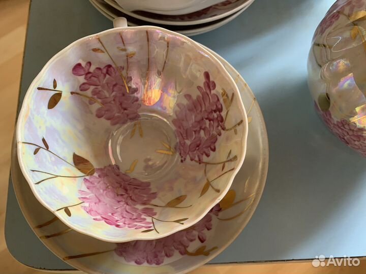 Чайный сервиз фарфоровый Дулево 