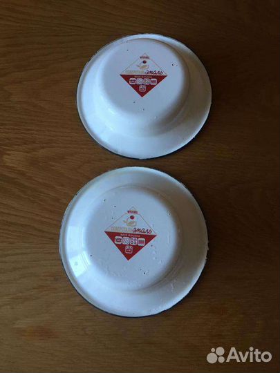 Тарелка эмалированная 2 шт