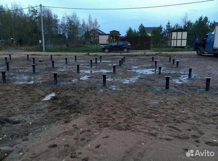 Винтовые сваи для забора