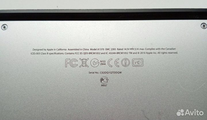 Apple macbook air 11