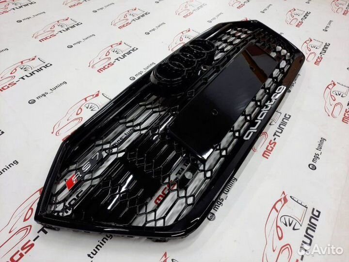 Решетка на Audi A7 в стиле RS7 17+ гг. дизайн 3