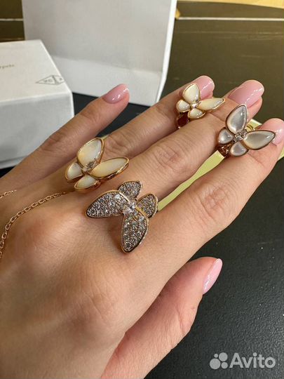 Серьги Two Butterfly Van Cleef & Arpels