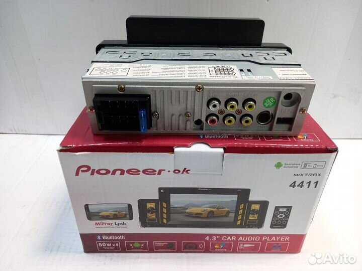 Магнитола 1din Pioneer.ok 4411 4,3